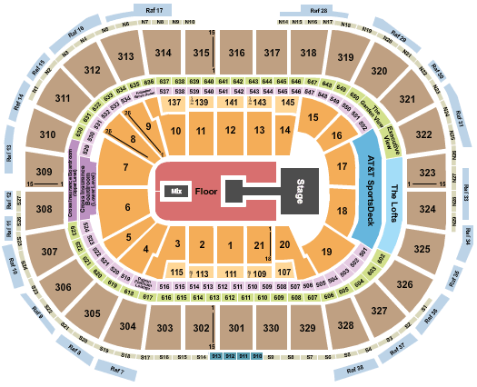 TD Garden Dua Lipa Seating Chart